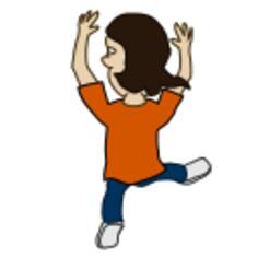 Comic dancer image