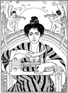 Harp lady