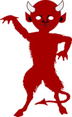 Satan standing