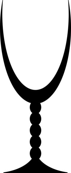 Wine glass silhouette