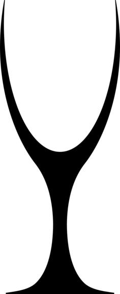 Black wine glass