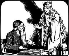 Wise man and queen