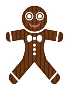 Gingerbread man vector image
