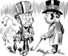 Two men in top hats
