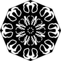 Decorative patterned circle