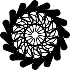 Mandala graphic symbol