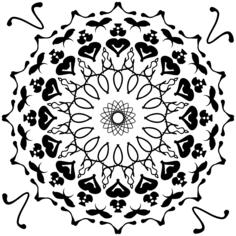 Circle with inner decor
