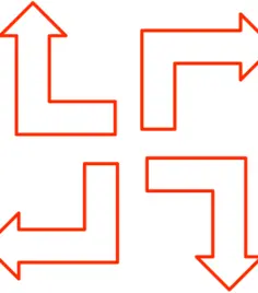 Different red pointers