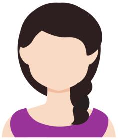 Female avatar with braids
