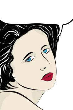 Pop art female illustration