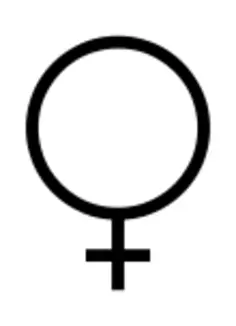 Female symbol drawing