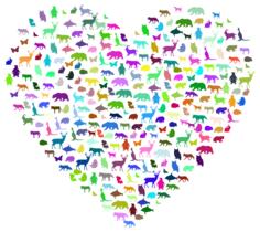 Prismatic animals heart