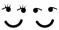 Female And Male Smileys image