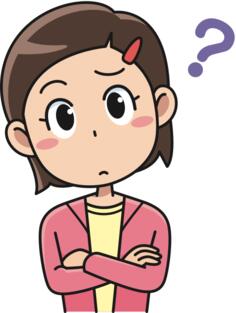 Confused cartoon kid