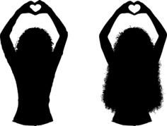 Heart with hands