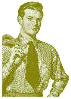 Vintage business man image