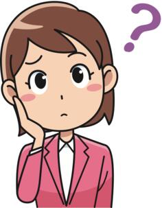 Confused lady image