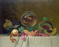 Vintage rich painting