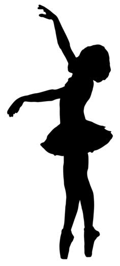 Vintage ballerina silhouette