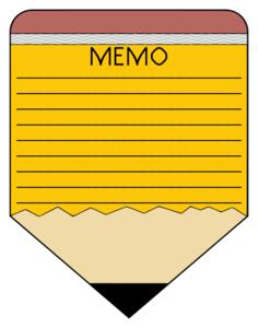 Pencil memo