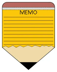 Pencil memo