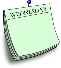 Wednesday post-it