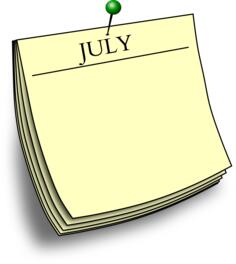 Monthly note - July