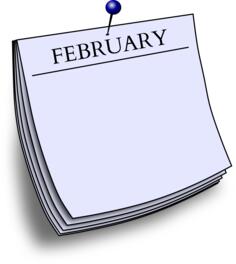 Monthy note - February