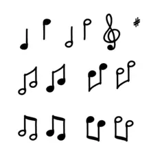 Music notes vector image