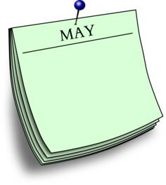 Monthly note - May