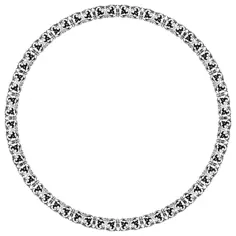 Round flowery framework