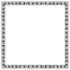 Square flowery framework