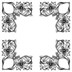 Garnished frame corners