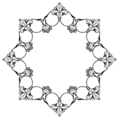 Frame ring with flowers