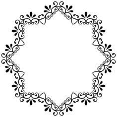 Round decorative vine
