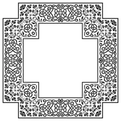 Square decorative frame image