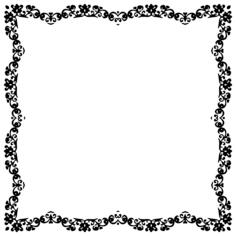 Square wavy mirror frame