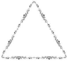 Triangular flowery form