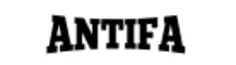Lettering ''Antifa''