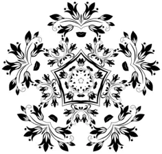 Flowery granishing details