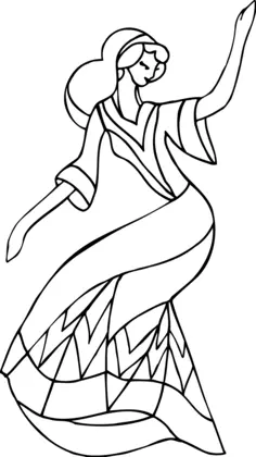 Woman in dance move