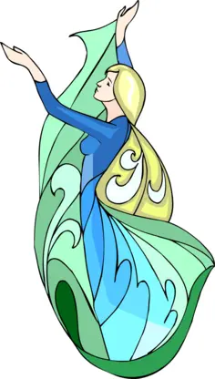 Performing artist vector image