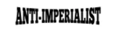 Lettering ''anit-imperialist''