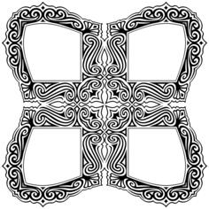 Four ornate frames