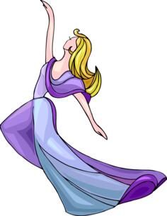 Ballerina moving
