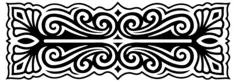 Ornate black and white divider