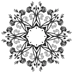 Black roses ornament