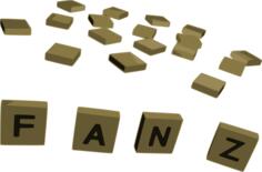 Crossword letter tiles