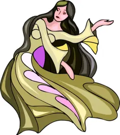 Fairy with long hair