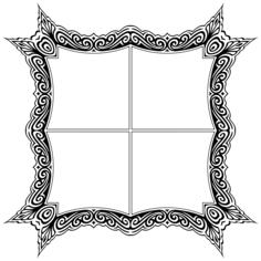 Decorative window frame